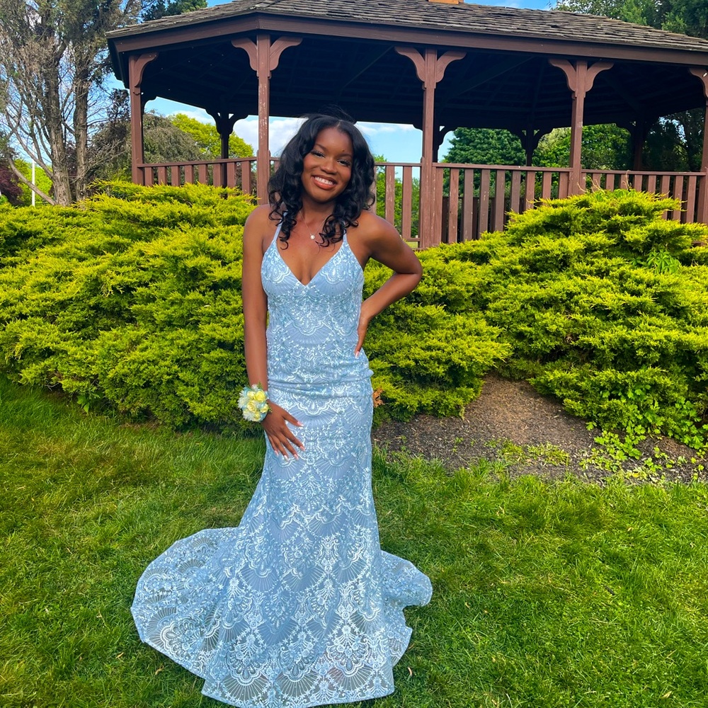 Blue Prom Dress Only Worn Once